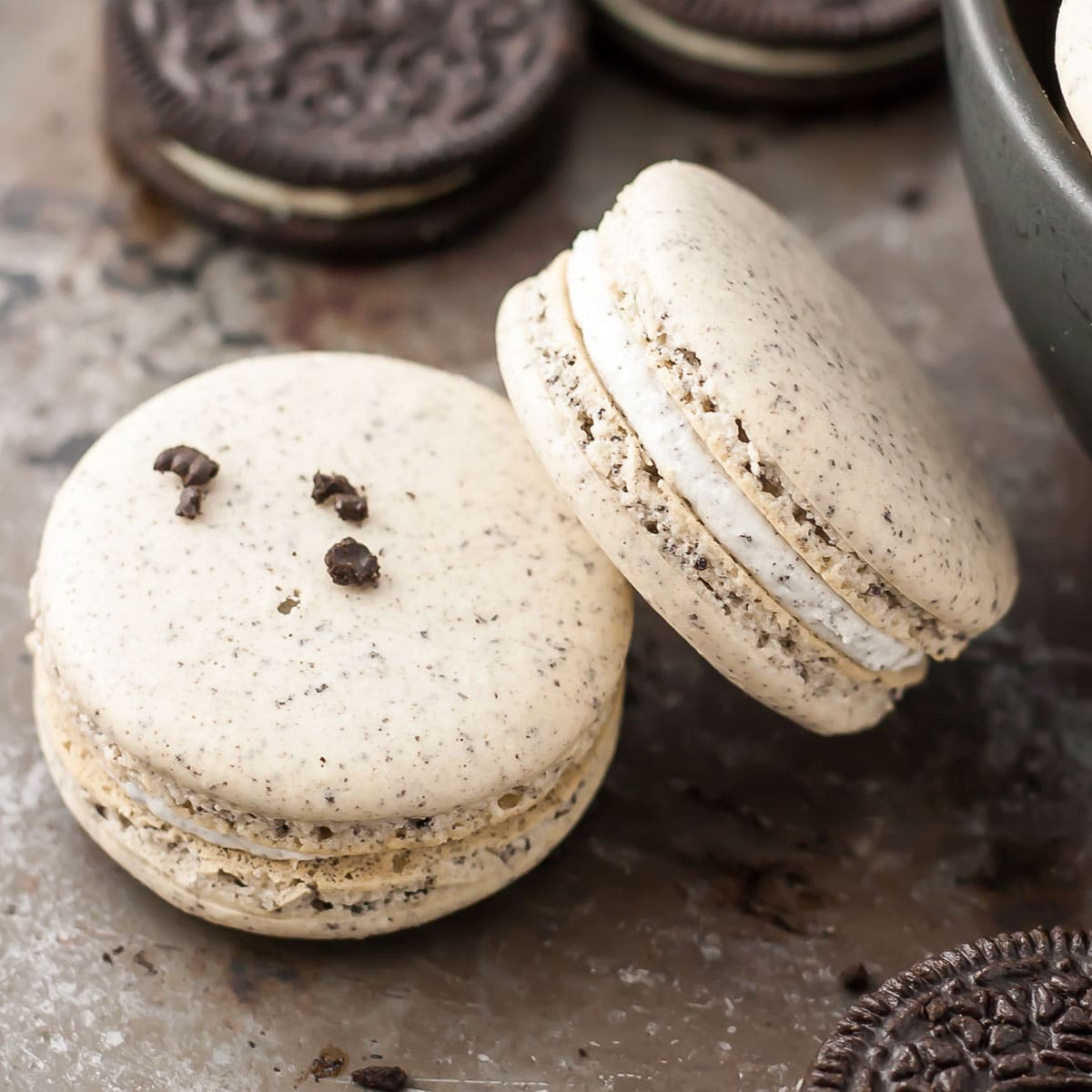 Macarons Oreo (Macarons Français)