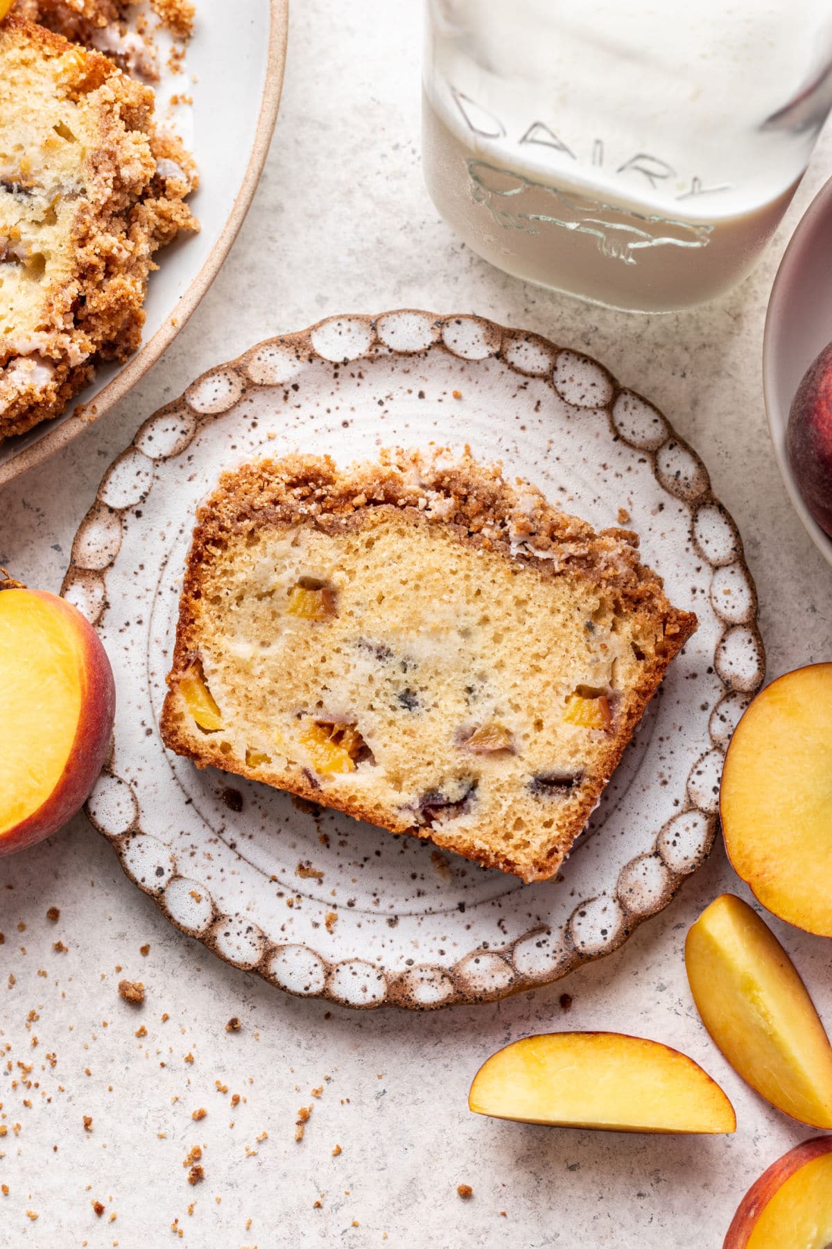 Gâteau aux Pêches et à la Croûte