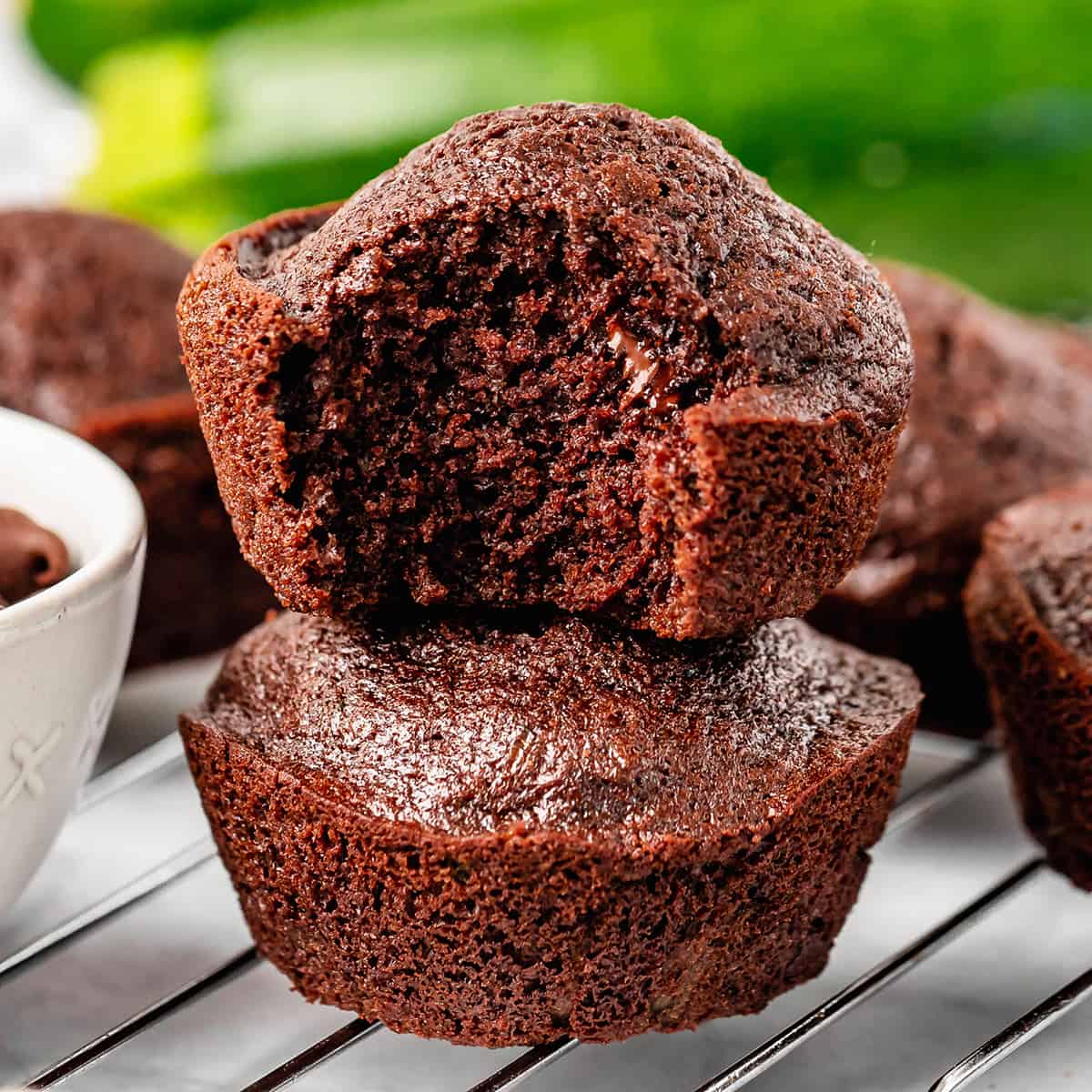 Muffins au chocolat et courgettes