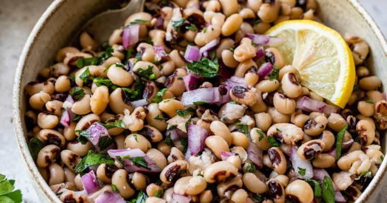 Salade de pois aux yeux noirs