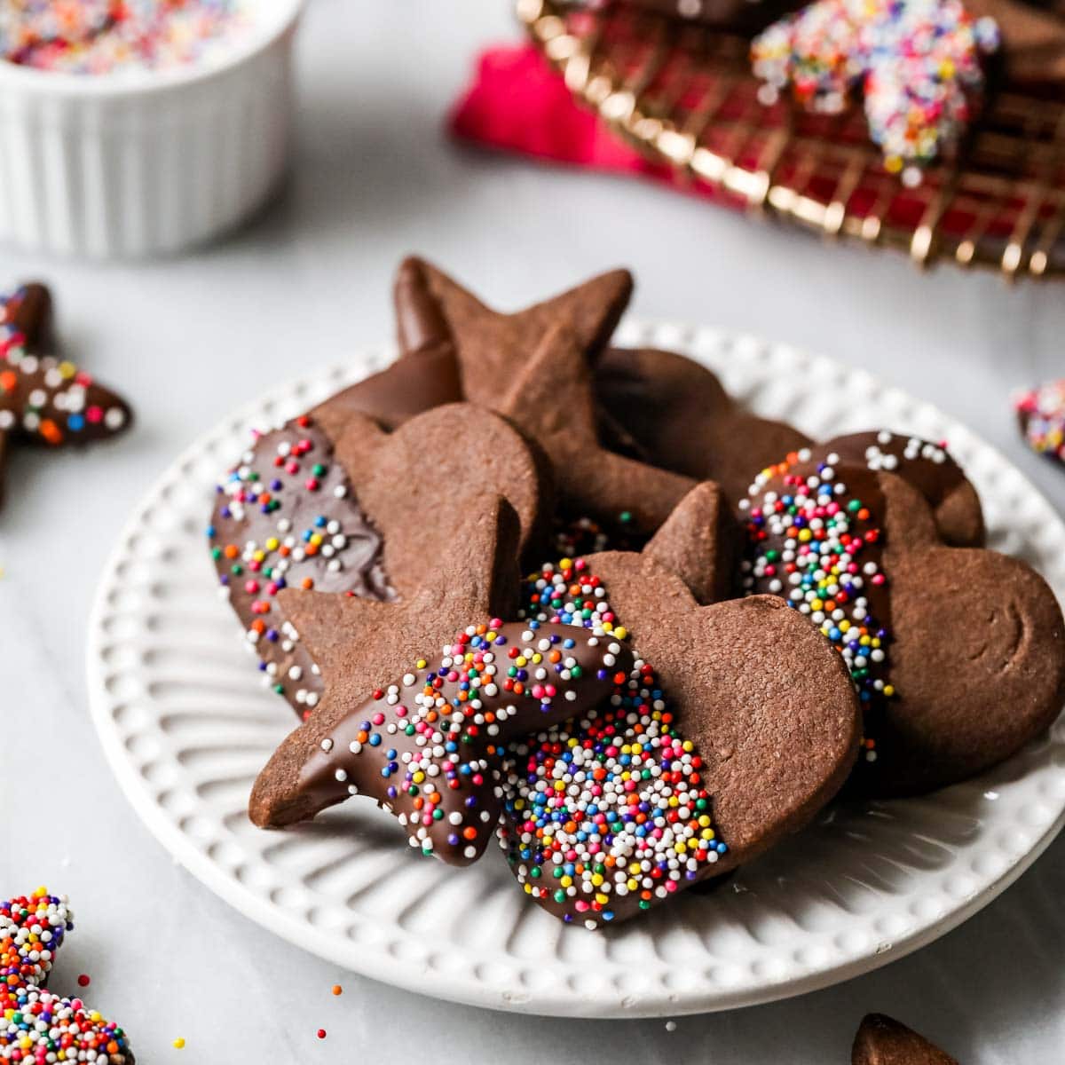 Biscuits sablés au chocolat