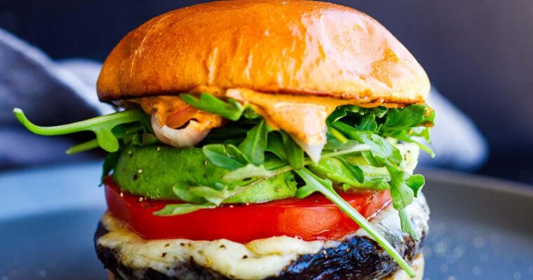 Burger de champignon Portobello