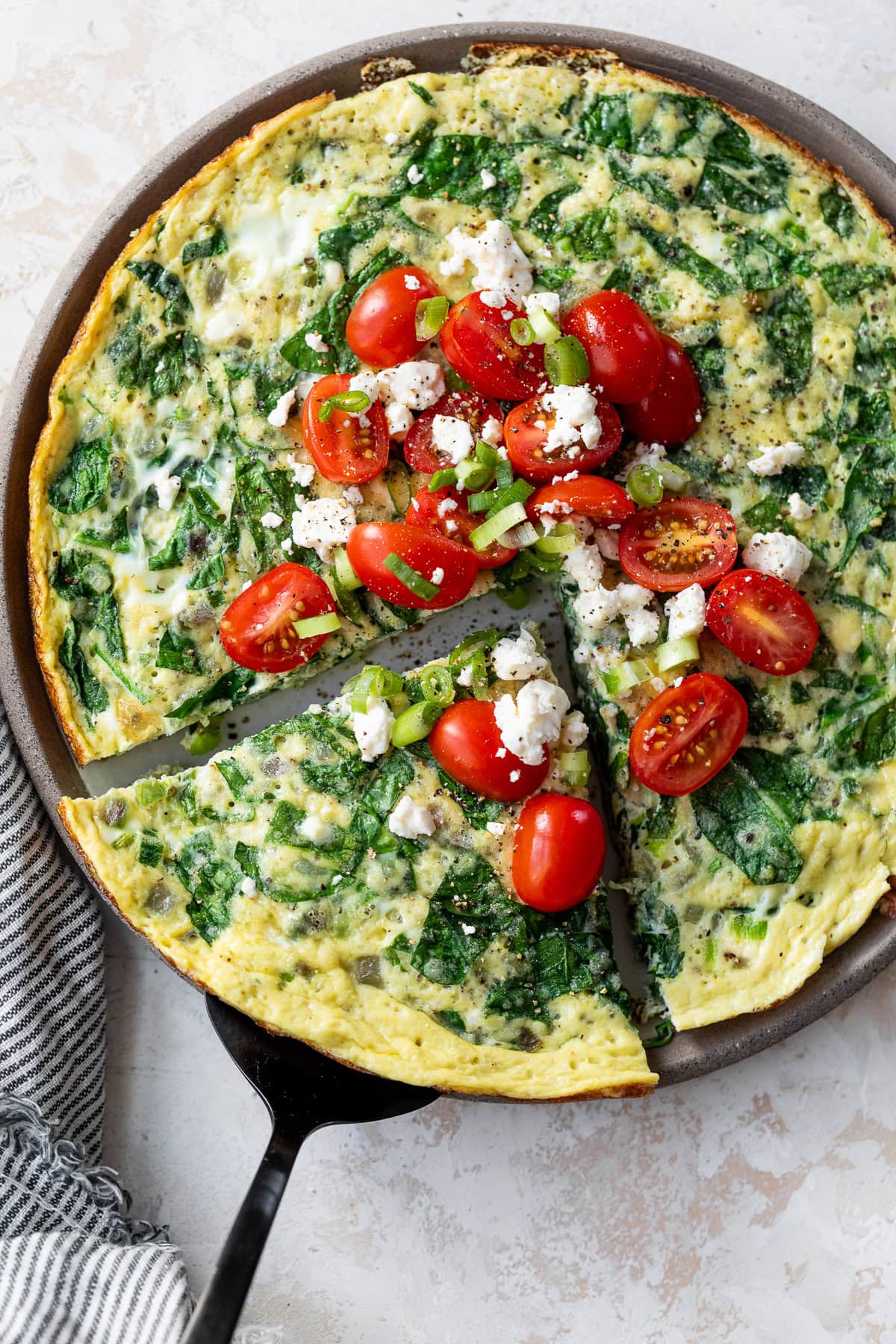 Frittata aux épinards et à la feta – Skinnytaste