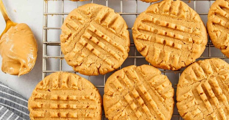 La MEILLEURE recette de biscuits au beurre de cacahuète en 5 ingrédients