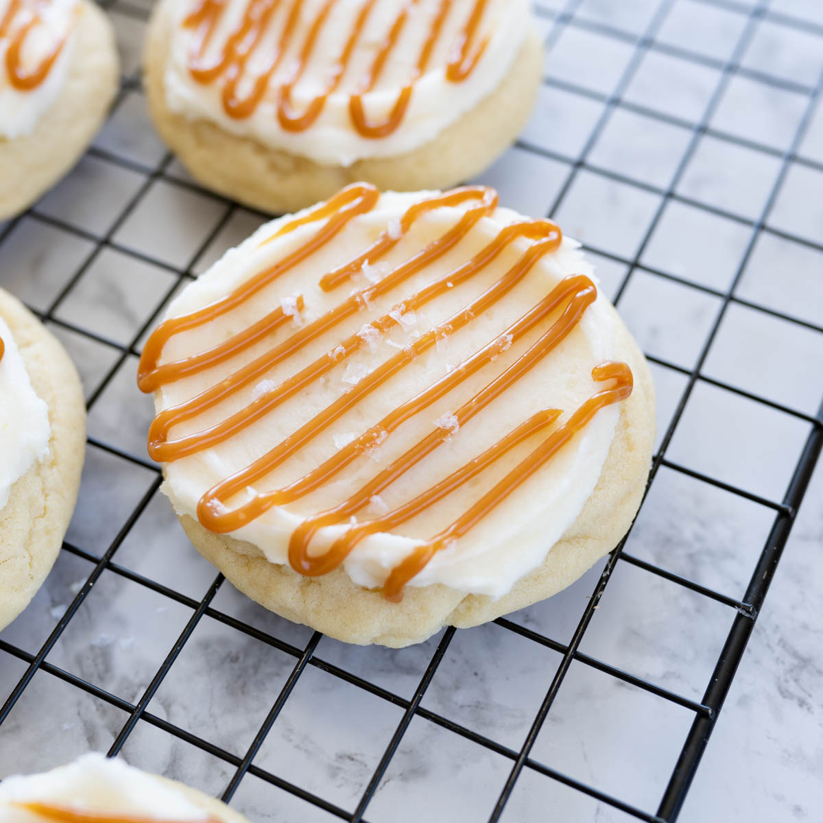 Biscuit au sucre caramel salé en spirale