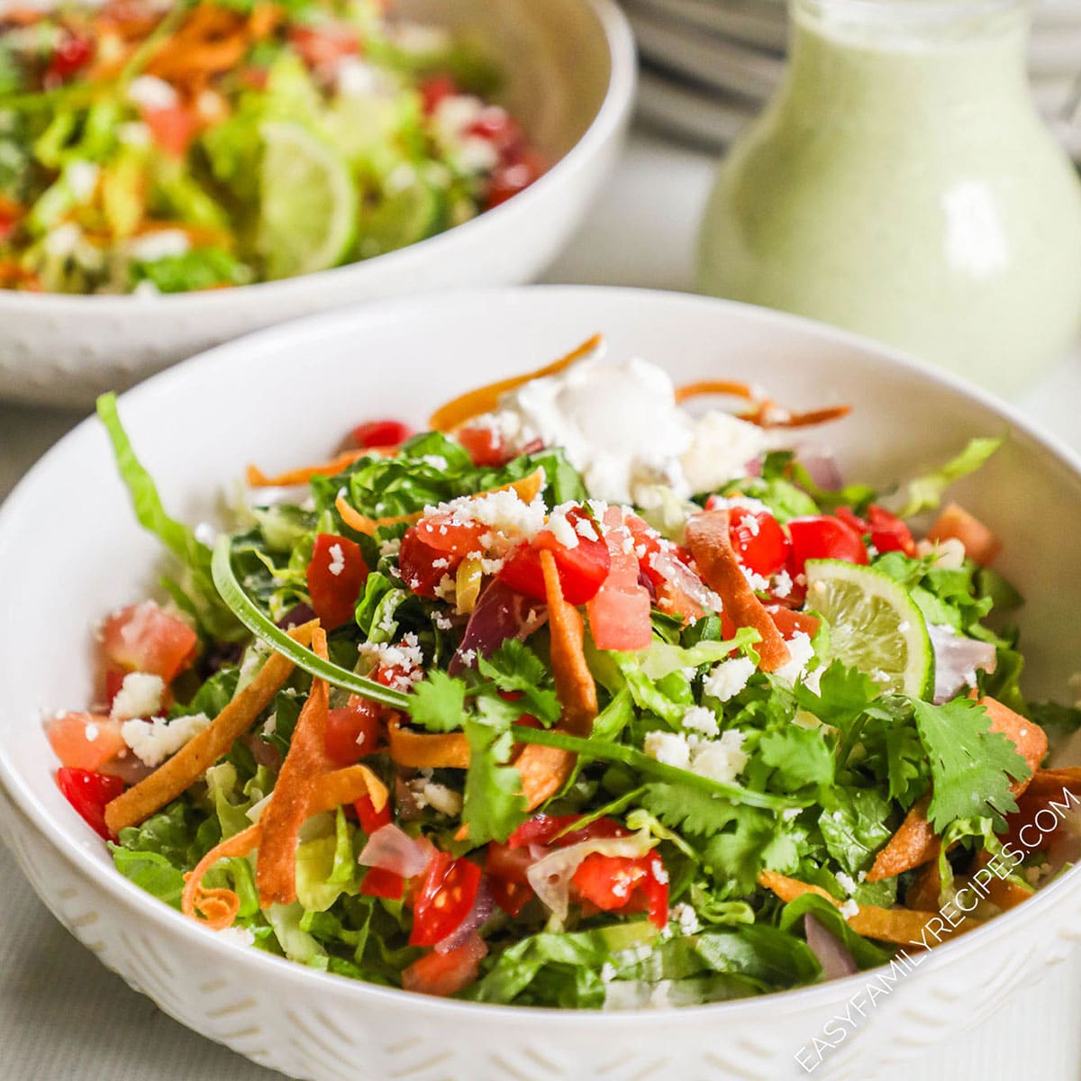Salade Tostada · Recettes Faciles en Famille