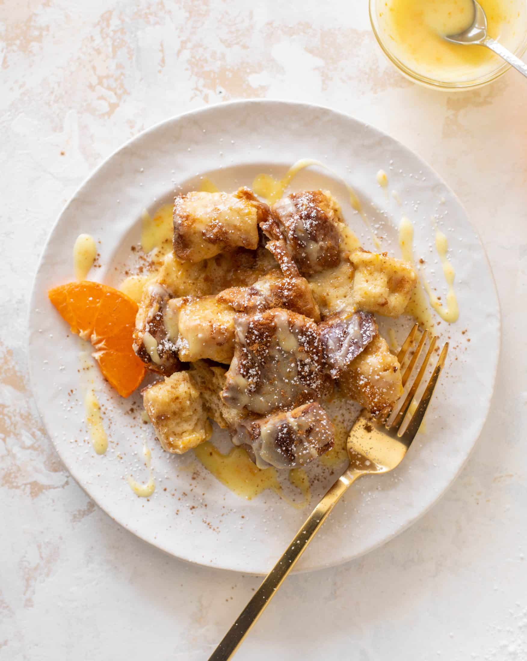 Gratin de Pain Perdu à la Cannelle et à l&rsquo;Orange