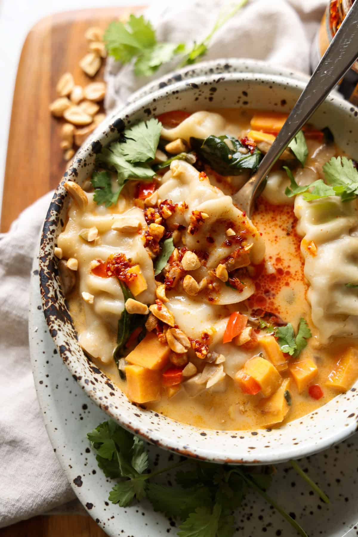 Recette de Soupe de Raviolis Cocobarin au Curry