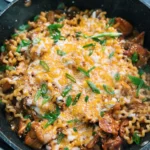 Curry Rouge de Poulet Thaï au Coco en Une Seule Casserole