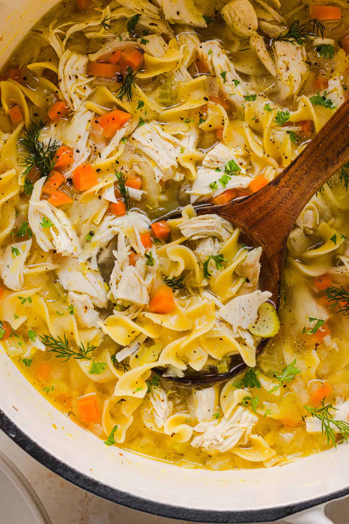 Soupe de poulet aux nouilles facile – Mangez mince