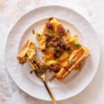 Skillet d&rsquo;Orzotto crémeux aux saucisses de poulet