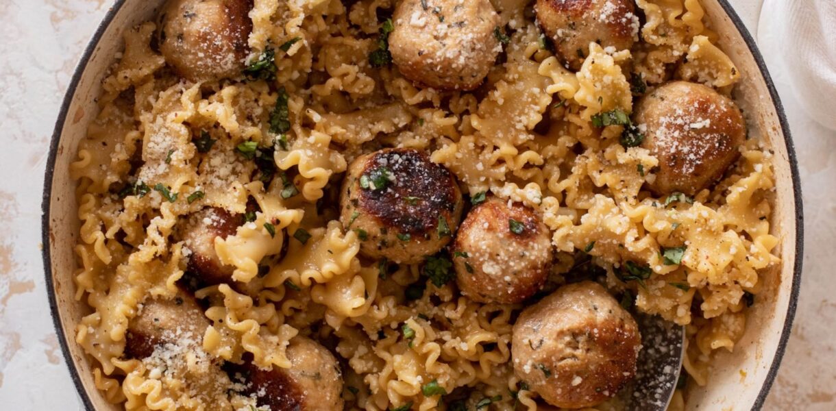 Garlic butter chicken meatballs and noodles 5 scaled.jpg