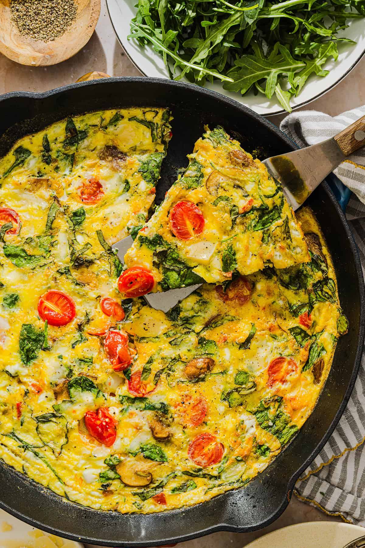 Frittata de Fromage Blanc aux Légumes – Mangez Svelte